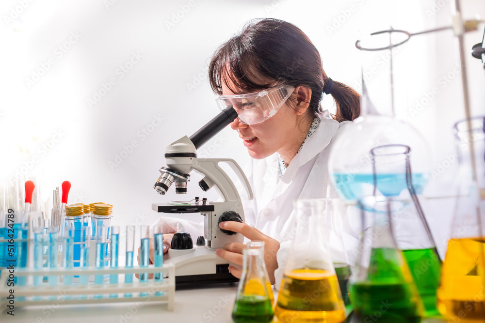 Teenager scientist in medical science laboratory,Science and education. Teenager scientist in medical science laboratory,Science and education.
