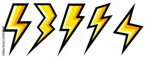Electric lightning vector logo