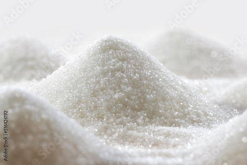 Refined sugar. Shape of sugar hills close up. background image