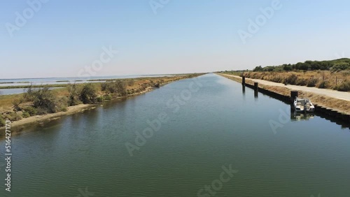Wallpaper Mural Canal du Rhône à Sète, vue aérienne, Occitanie Torontodigital.ca