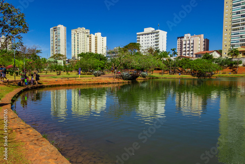 Detalhe de uma vista do Parque Ambiental do Ipiranga na cidade de Anápolis. photo