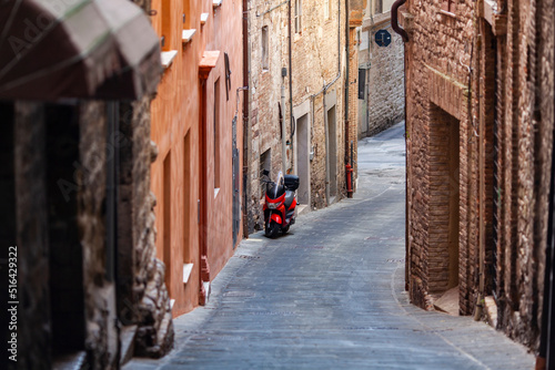 Italian Buildings and Streets in the Perugia  Umbria Region Perugia  Italy