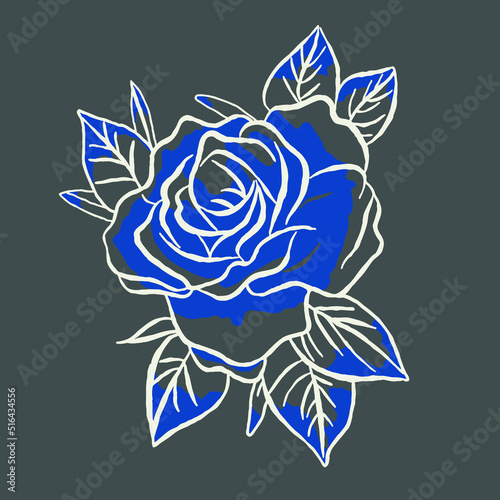 vector rose flower 