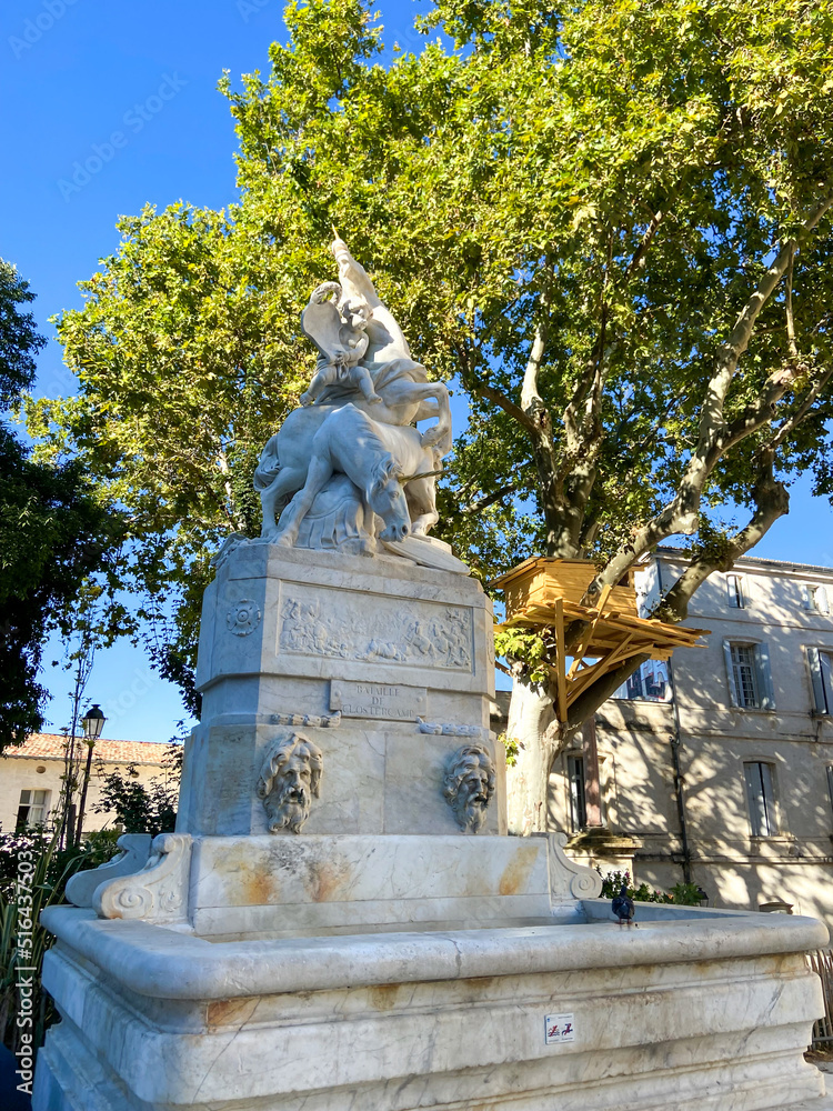 Licorne de la place de La Canourgue à Montpellier, Occitanie