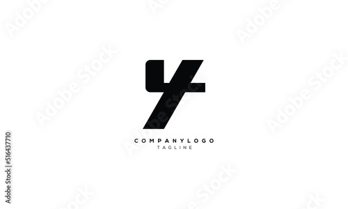 YT TY Abstract initial monogram letter alphabet logo design