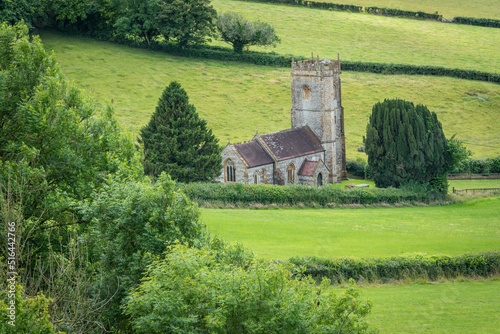 Fototapeta St Mary Magdalene church, a peaceful rural church in Batcombe, Dorset
