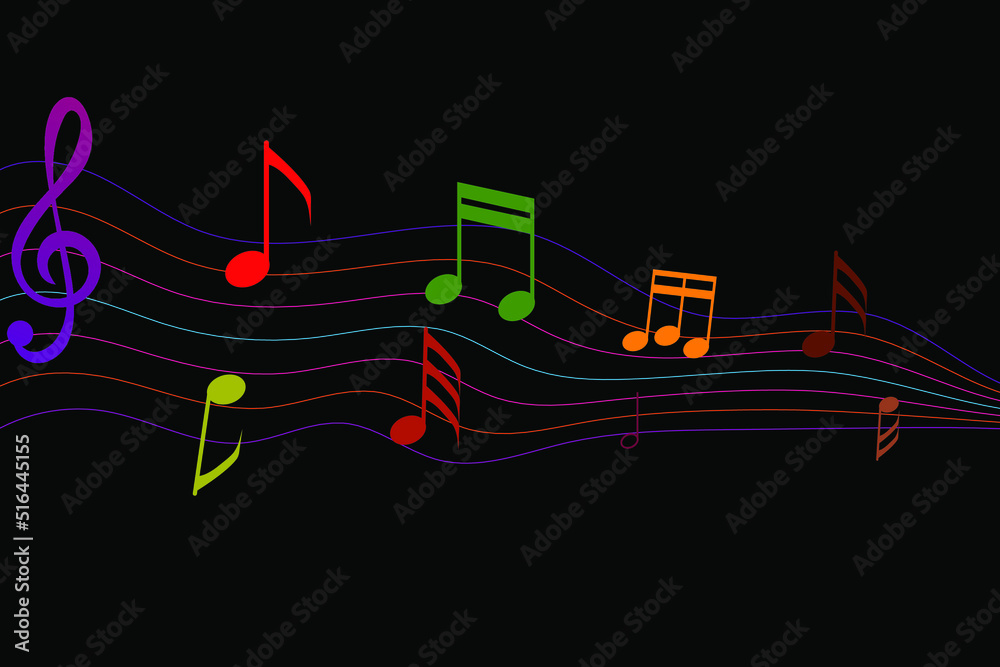 Music notes.
Dark music background.
Colorful abstract music notes on line wave background. Music notes.
Dark music background.
Colorful abstract music notes on line wave background.