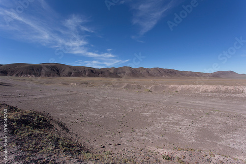 View of desert landscape in San Pedro de Atacama