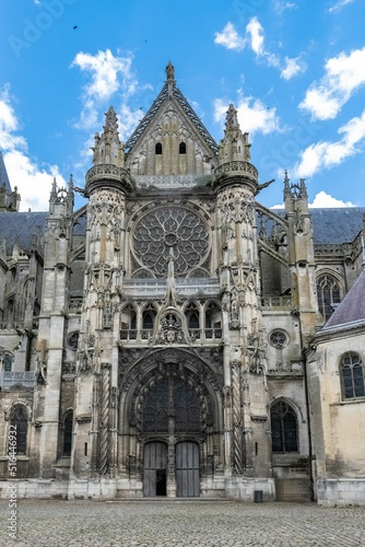 Senlis, city in France, the Notre-Dame cathedral photo