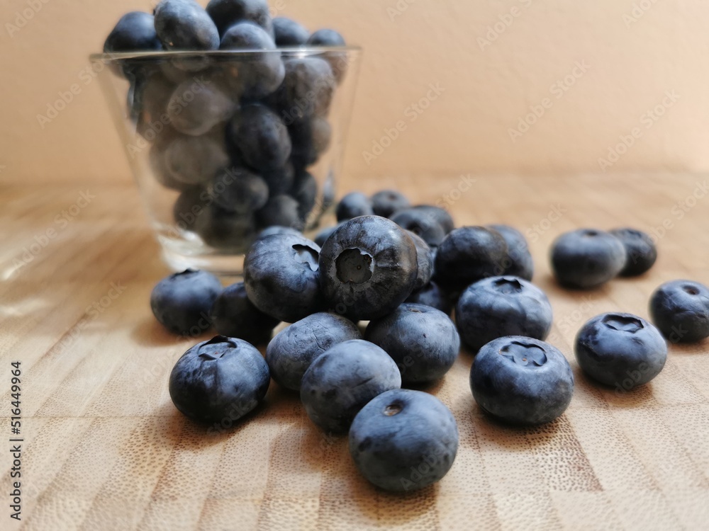 Fresh Blueberry fruits. Drops of water on organic blueberry Fresh Blueberry fruits. Drops of water on organic blueberry