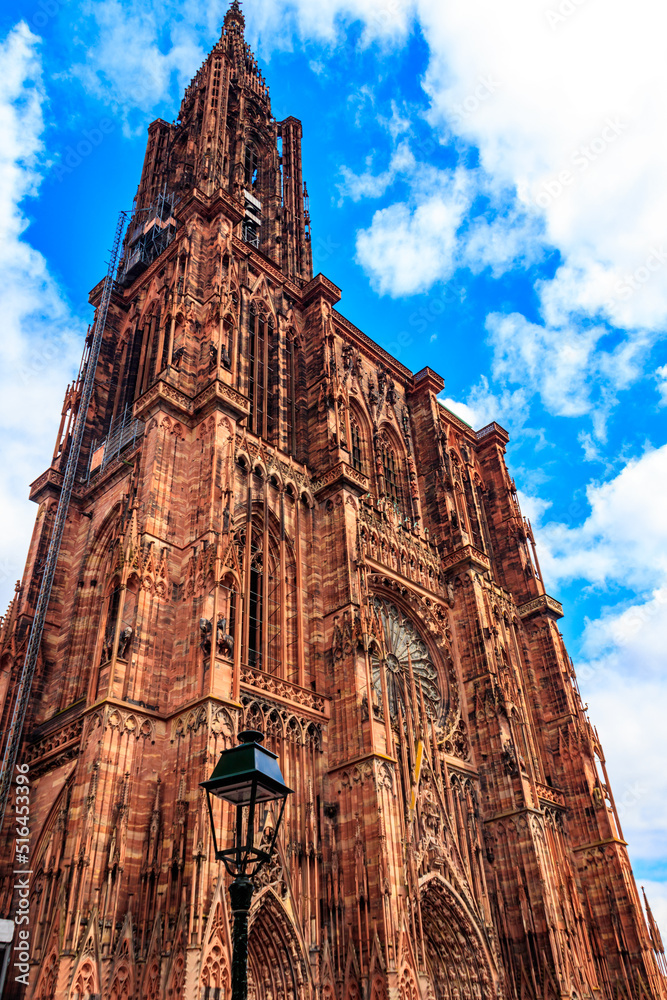 Strasbourg Cathedral or the Cathedral of Our Lady of Strasbourg in Strasbourg, France