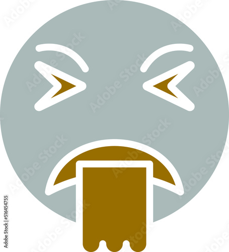 Vector Design Puke Icon Style