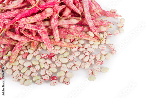 Fresh red beans and seeds photo