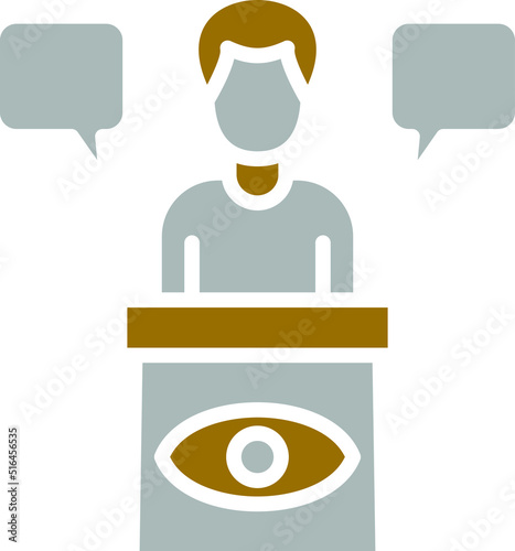Vector Design Eye Witness Icon Style