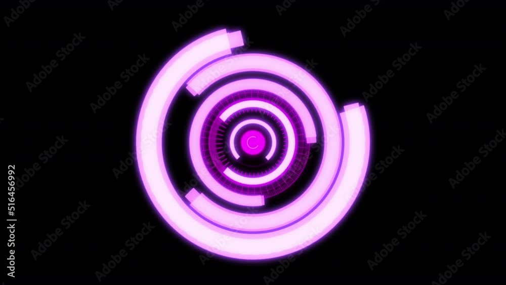 HUD Arc Audio Equalizer C Purple VJ Loop Animation 02 HUD Arc Audio Equalizer C Purple VJ Loop Animation 02