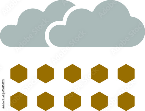 Vector Design Hail Icon Style