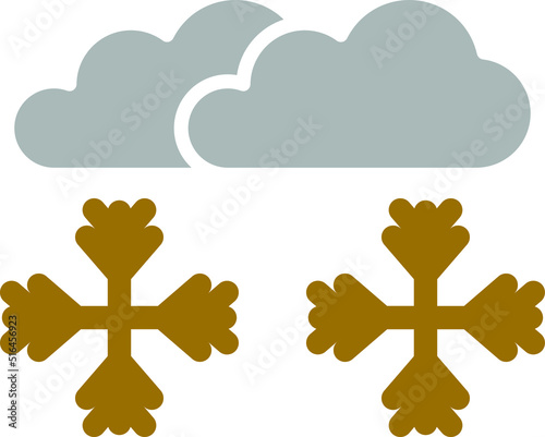 Vector Design Snowstorm Icon Style