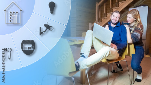 Smart home control via lapt...