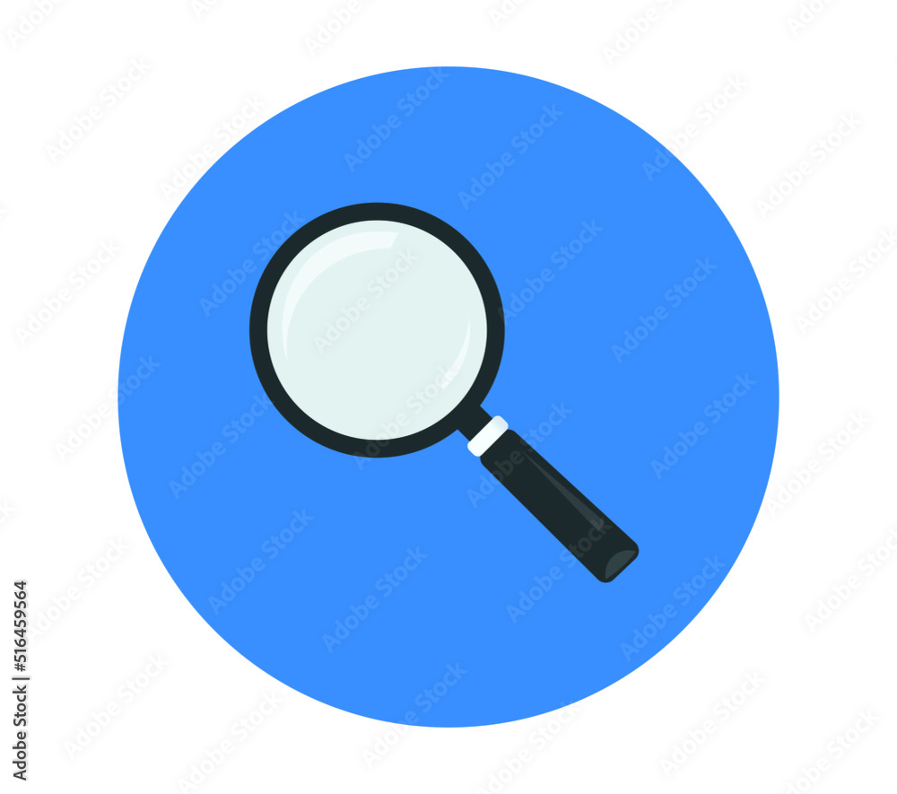 Isolated magnifying glass icon. Concept of searching, browse, and details
Isolated magnifying glass icon. Concept of searching, browse, and details