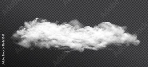 Clouds vector on transparent background, realistic isolated smoke, fog and cloud vector