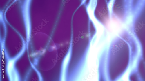 Abstract purple background with luminous lines