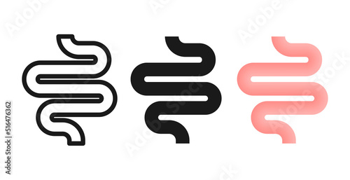 Colitis. Stomach. Abdominal, bloating. Health care. Vector illustration.