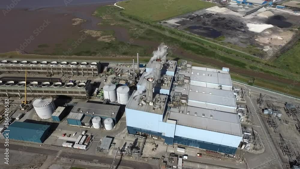 Aerial view of Saltend Power Station, Combined Cycle Gas Turbine, Saltend Chemicals Park, Hull Aerial view of Saltend Power Station, Combined Cycle Gas Turbine, Saltend Chemicals Park, Hull