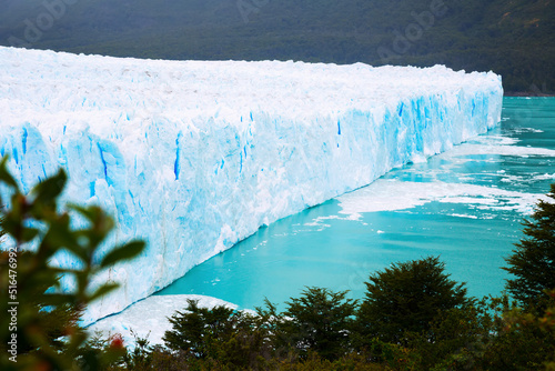 General view of the Perito Moreno Glacier in Los Glaciares National Park in Argentina