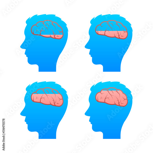 Loading Human brain medical. Internal organ. Neural network. Brainstorming, idea.