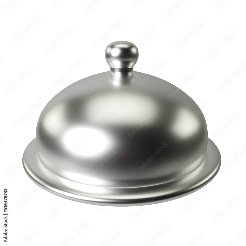 Movable Food Cover 3D Illustration Icon Movable Food Cover 3D Illustration Icon