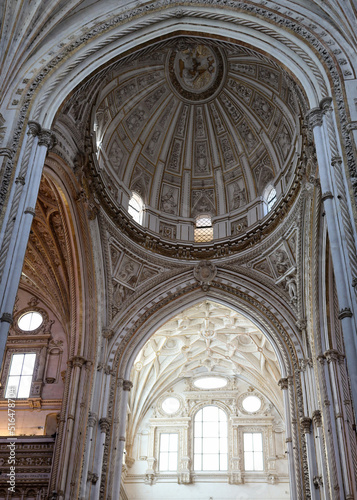 Interior of the Cathedral in Cordoba Spain