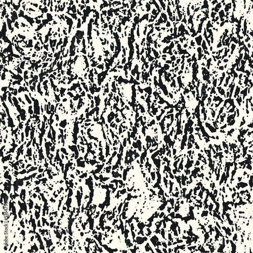 Monochrome Marbled Effect Textured Pattern