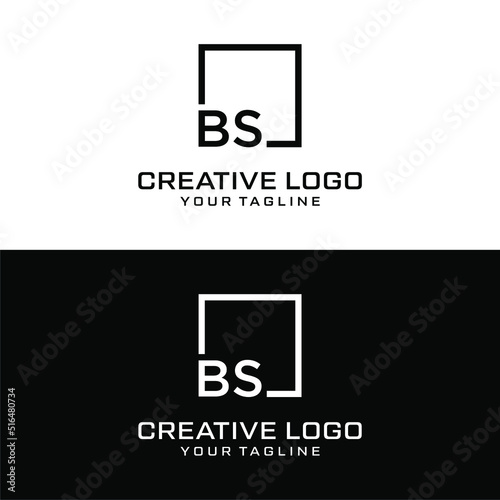 Creative letter bs logo design vektor