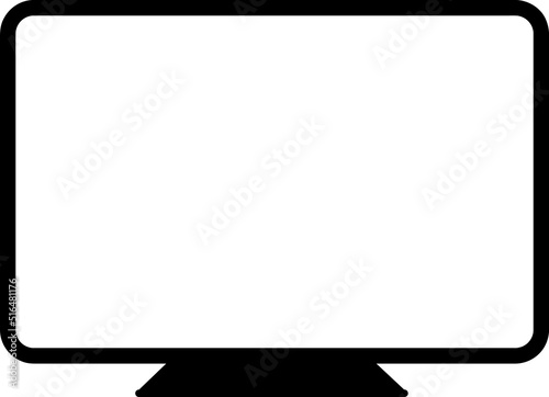  monitor line vector icon illustration on white background..eps