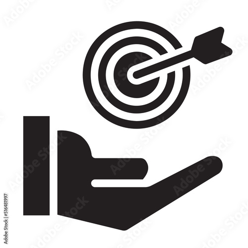 Goal glyph icon