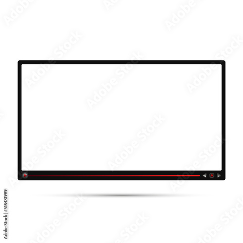 blank screen Video player ui border design