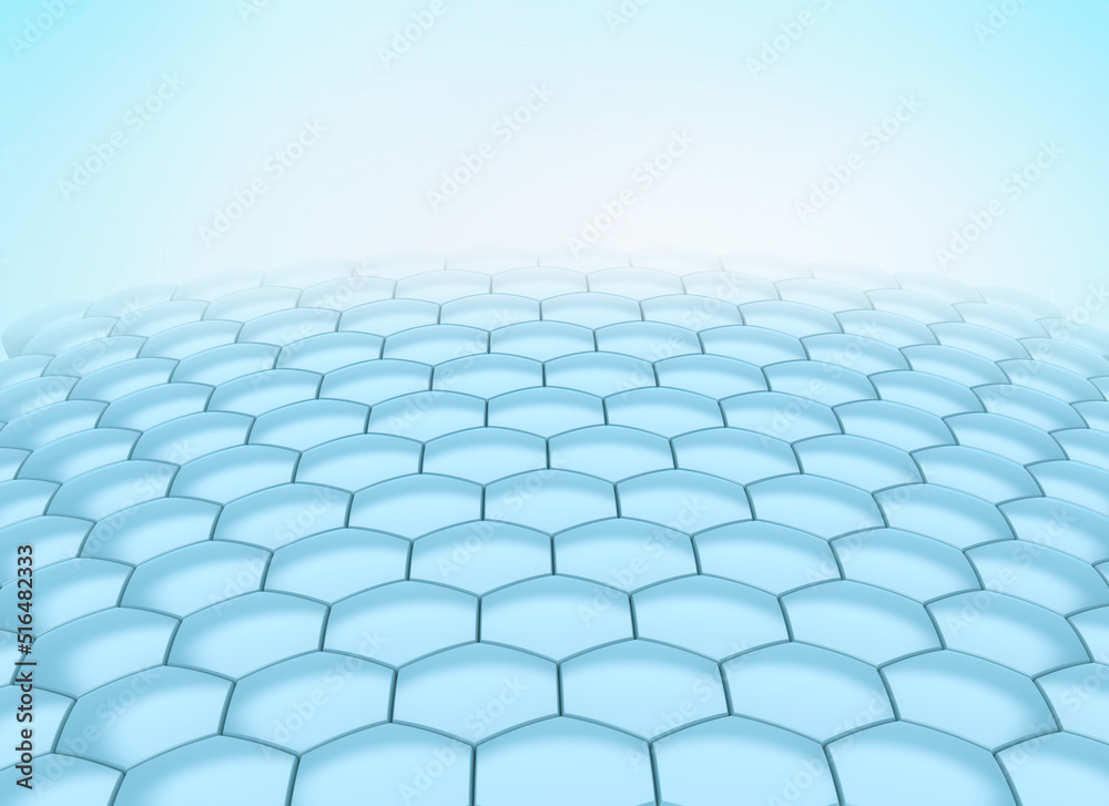 Obraz premium Hexagonal background. Geometric abstract background with hexagons. 3d background