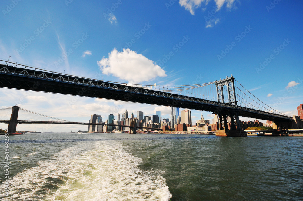 Manhattan Bridge in New York City, USA