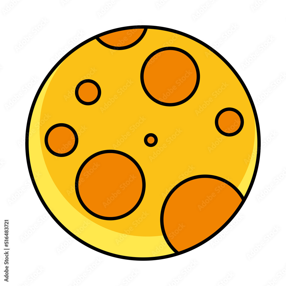 Fototapeta premium yellow full moon