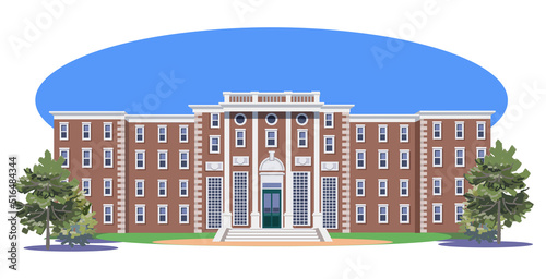 ハーバード大学-青空付き