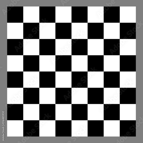 Square shape in black and white color form a classic pattern,chess stripe,fashion art design