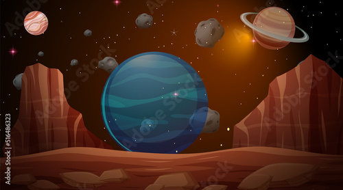 Outer space background wallpaper