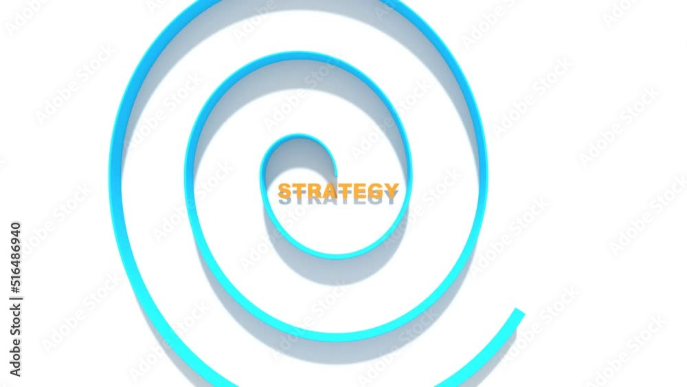 Business concept animation. Pathway from strategy to success. Business concept animation. Pathway from strategy to success.