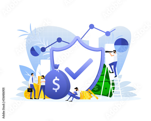 Mockup with video call people. Mobile phone mockup vector illustration