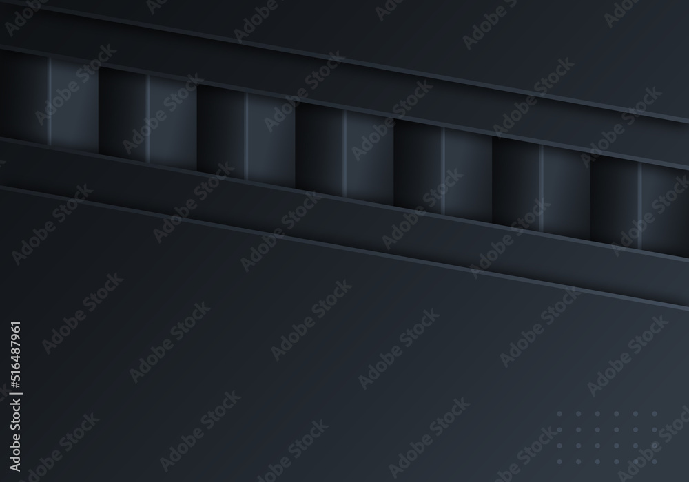 Abstract Black Overlap Layers Techno Background with Copy Space for Text Abstract Black Overlap Layers Techno Background with Copy Space for Text