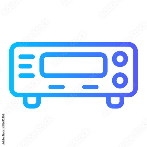 amplifier gradient icon