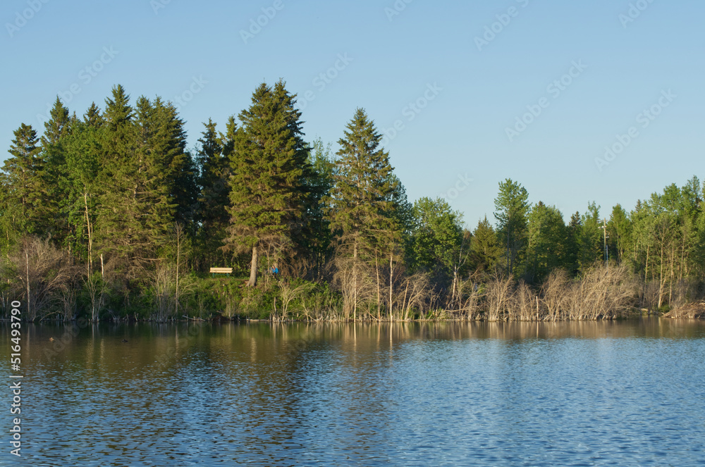 Obraz premium An Evening at Astotin Lake