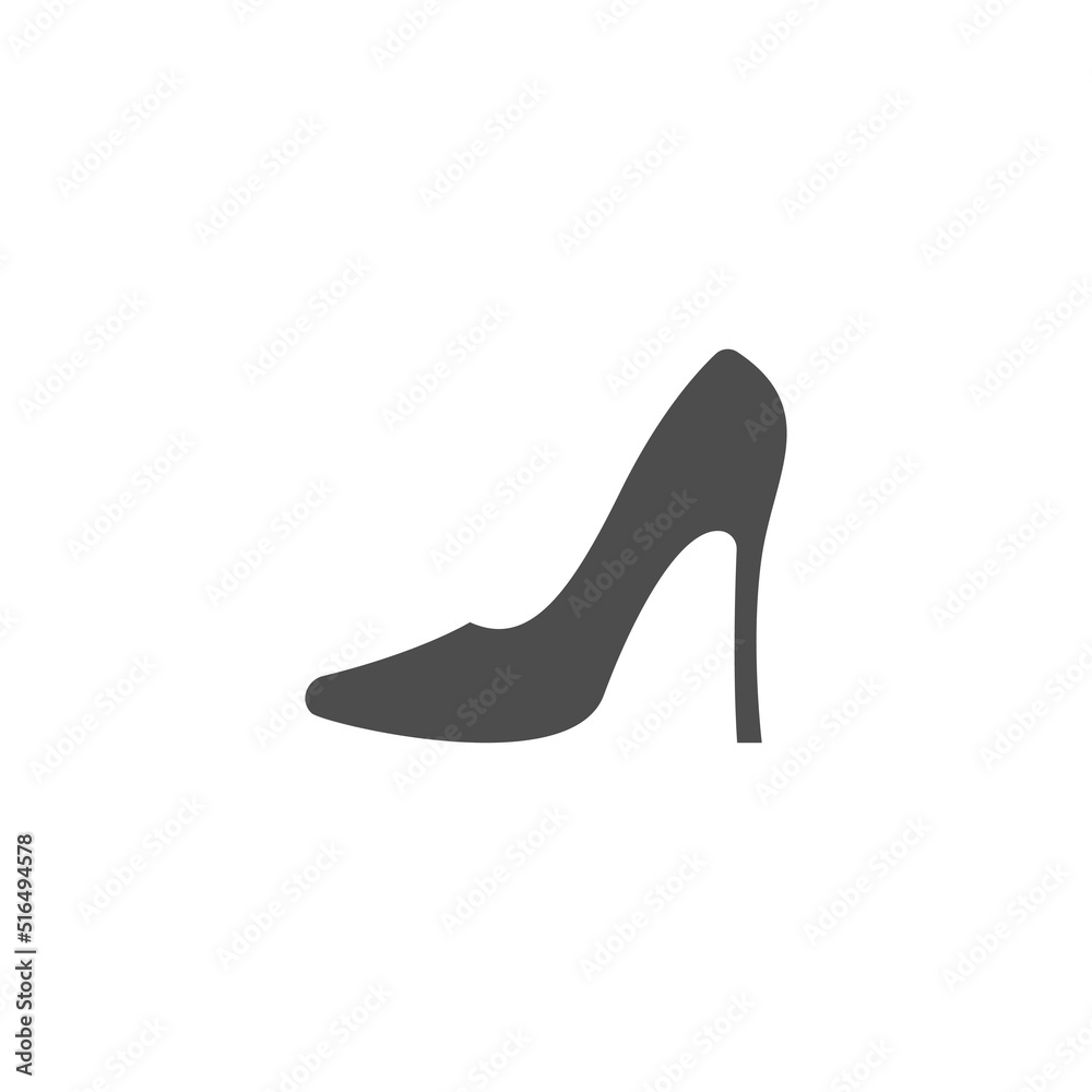 High heels icon logo design High heels icon logo design