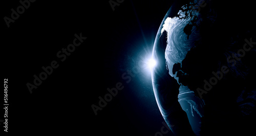 Global technologies concept. Elements of the image furnished by NASA