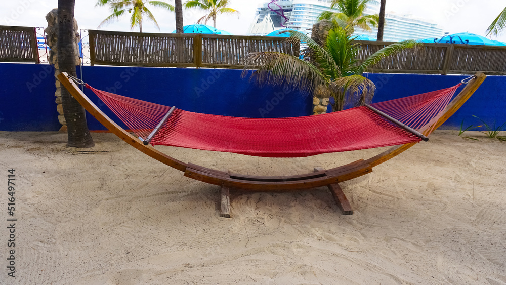 A view of Cococay island at Caribbean sea